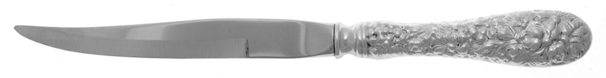 Stieff Rose (Sterling, 1892, No Monograms) Individual Steak Knife w/Bevel Blade by Kirk Stieff-1