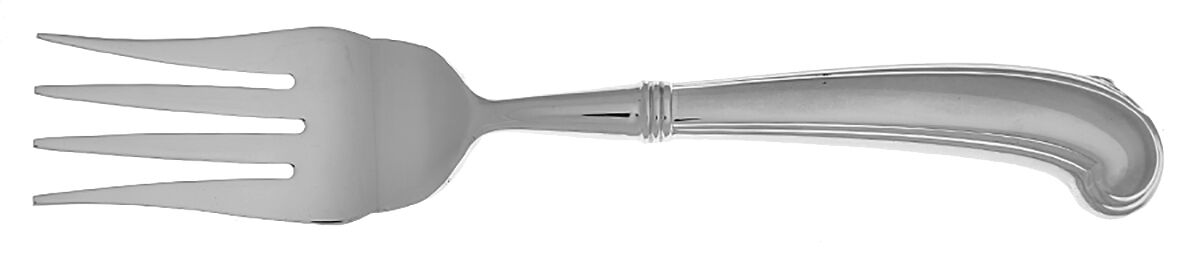 Thomas Jefferson (Stainless) Cold Meat Fork Large, Stainless Tines HC by Kirk Stieff-1