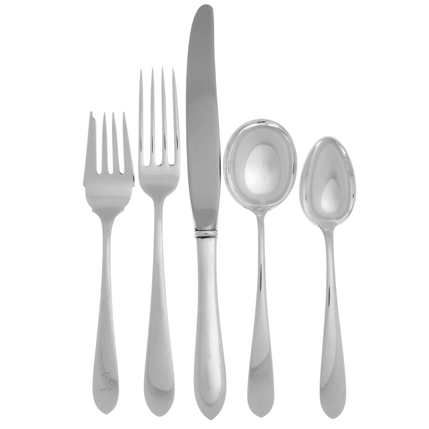 Wadefield (Sterling, 1850) 40 Piece Estate Set by Kirk Stieff-1