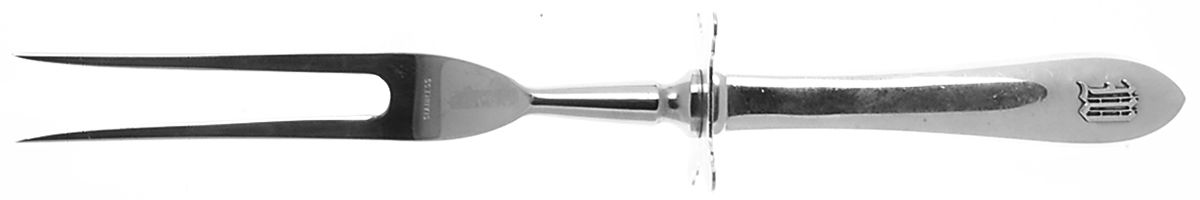 Wadefield (Sterling, 1850) Large Stainless-Prong Roast Carving Fork by Kirk Stieff-1