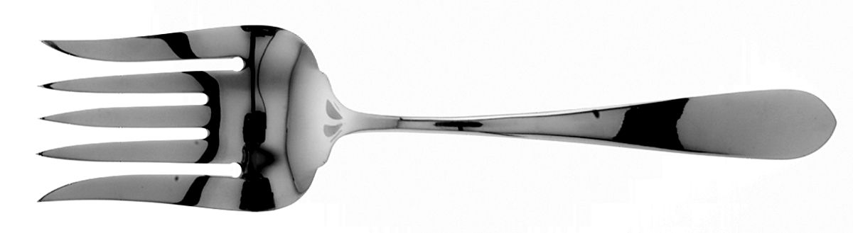 Wadefield (Sterling, 1850) Solid Salad Serving Fork by Kirk Stieff-1