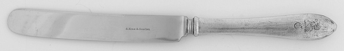 Wadefield (Sterling, 1850) Old French Hollow Knife with Bolster by Kirk Stieff-1