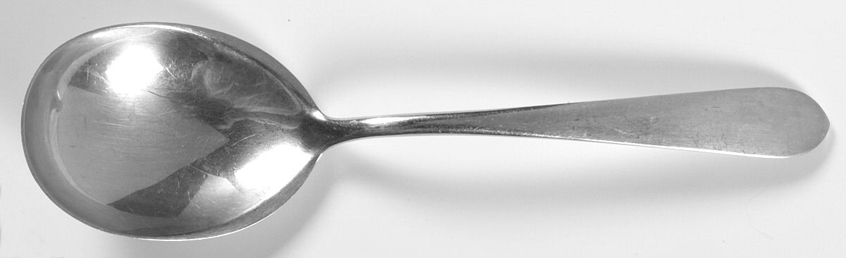 Wadefield (Sterling, 1850) Large Solid Berry/Casserole Spoon by Kirk Stieff-1