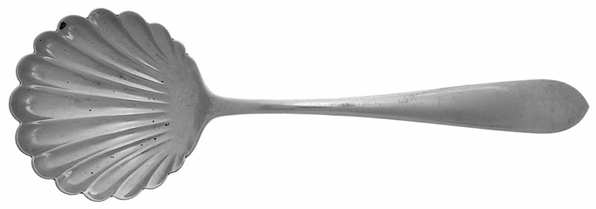 Wadefield (Sterling, 1850) Small Solid Berry/Casserole Spoon by Kirk Stieff-1