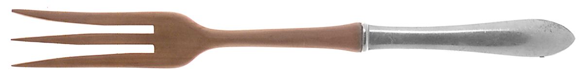Wadefield (Sterling, 1850) Salad Serving Fork with Wooden Prongs by Kirk Stieff-1