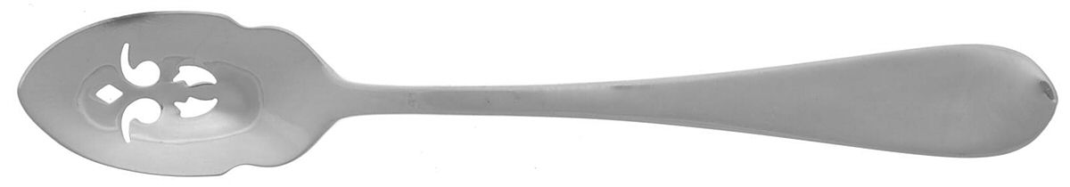 Wadefield (Sterling, 1850) Short Handled Olive Spoon with Pierced Bowl by Kirk Stieff-1