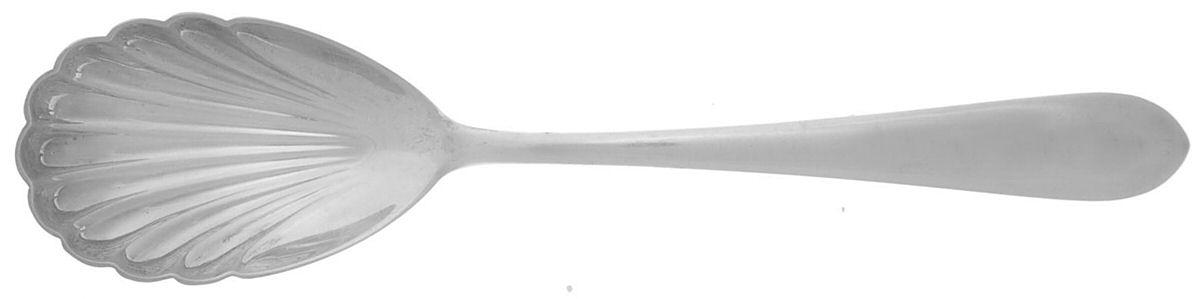 Wadefield (Sterling, 1850) Sugar Shell Spoon by Kirk Stieff-1