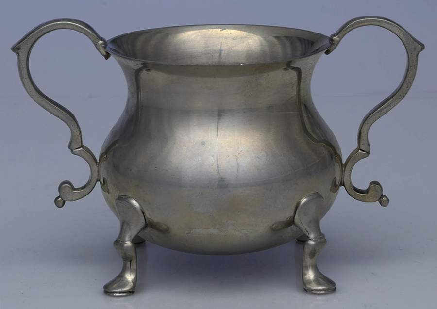 Williamsburg (Pewter, Hollowware) Open Sugar Bowl by Kirk Stieff-1