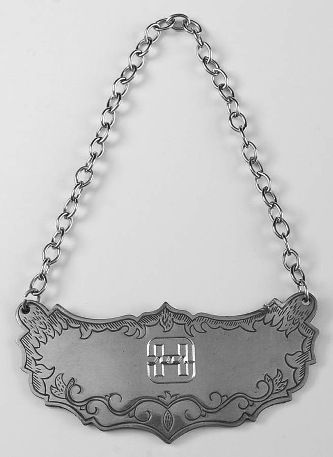 Historic Newport (Pewter, Hollowware) Decanter Label by Kirk Stieff-1