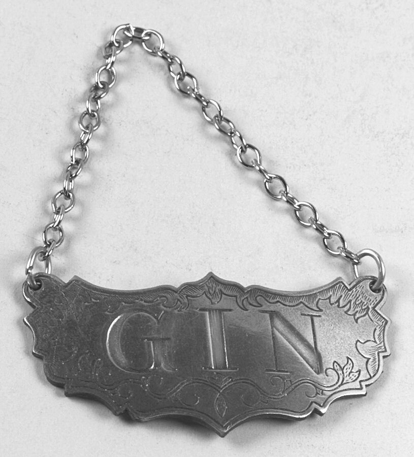 Historic Newport (Pewter, Hollowware) Decanter Label by Kirk Stieff-1