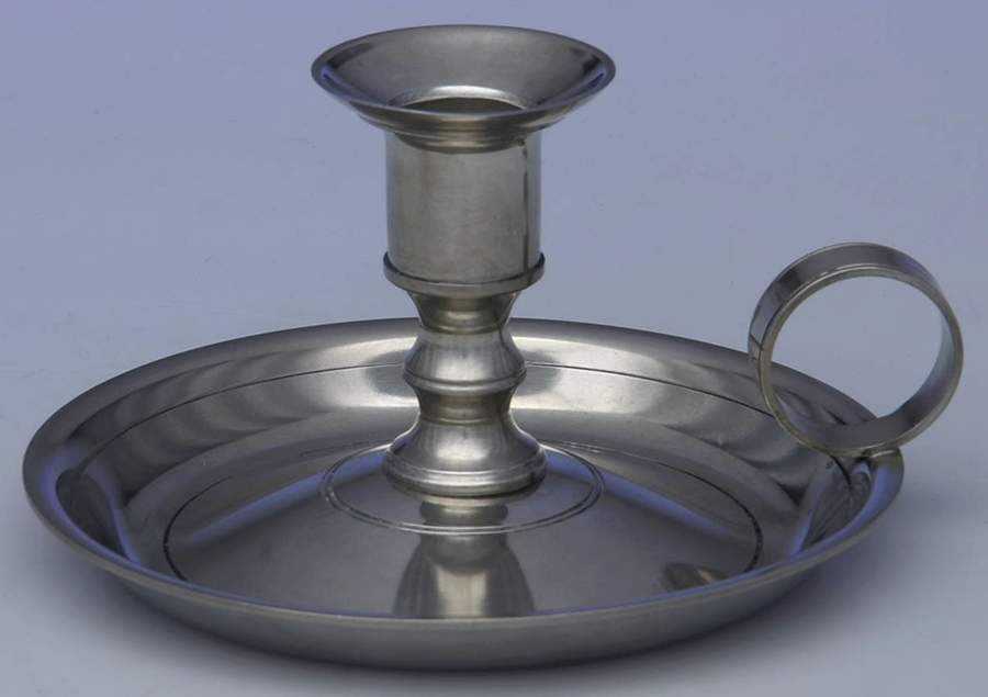 Williamsburg (Pewter, Hollowware) Chamberstick by Kirk Stieff-1