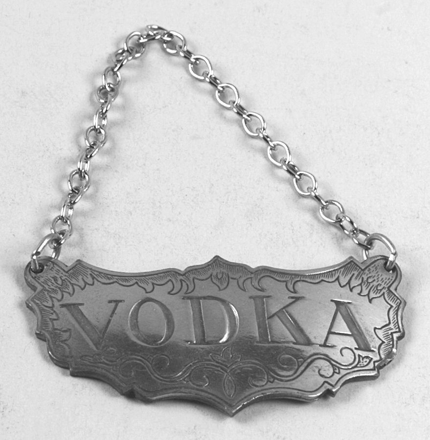 Historic Newport (Pewter, Hollowware) Decanter Label by Kirk Stieff-1