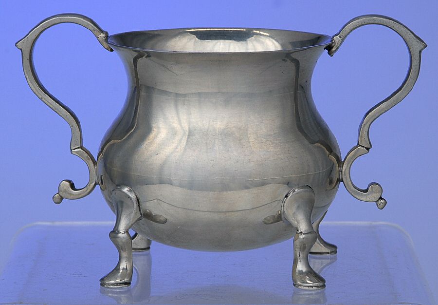 Williamsburg (Pewter, Hollowware) Open Sugar Bowl by Kirk Stieff-1