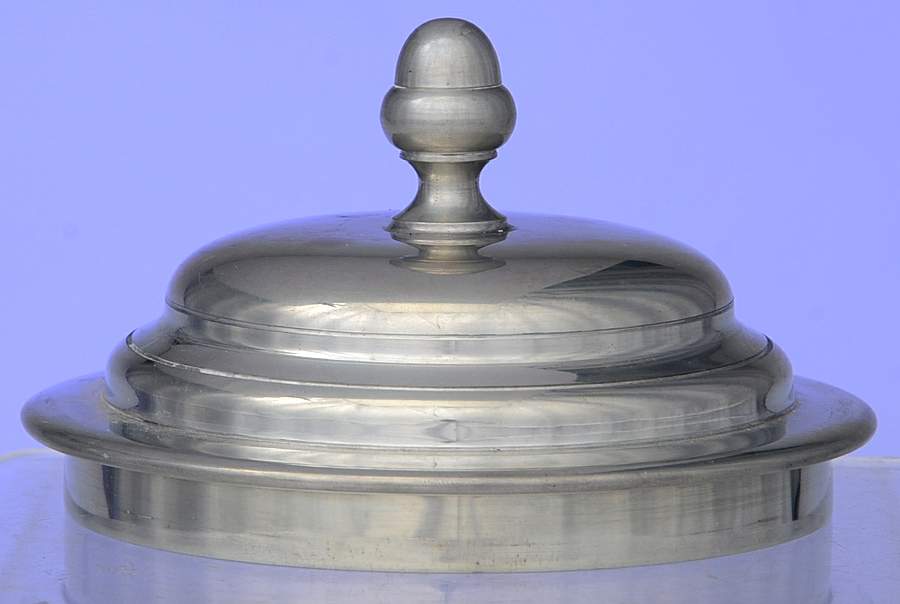Williamsburg (Pewter, Hollowware) Lid for Small Humidor by Kirk Stieff-1