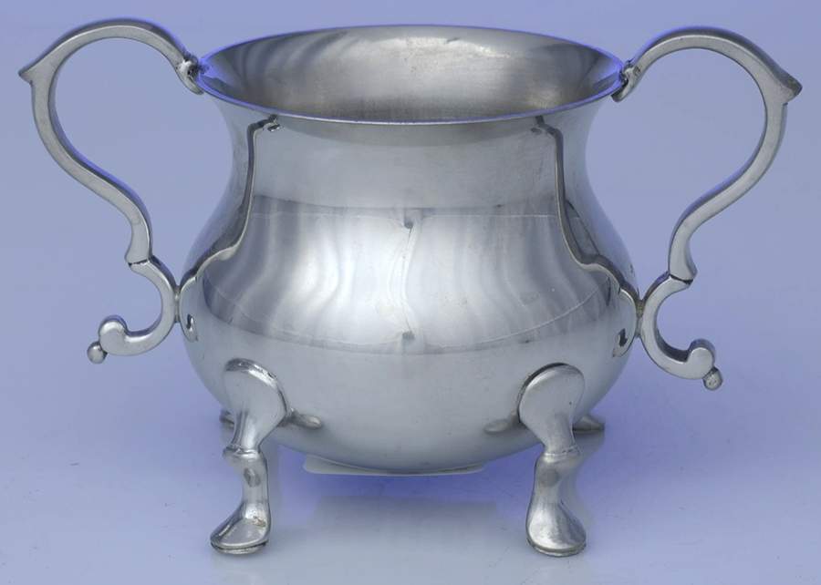 Williamsburg (Pewter, Hollowware) Open Sugar Bowl by Kirk Stieff-1