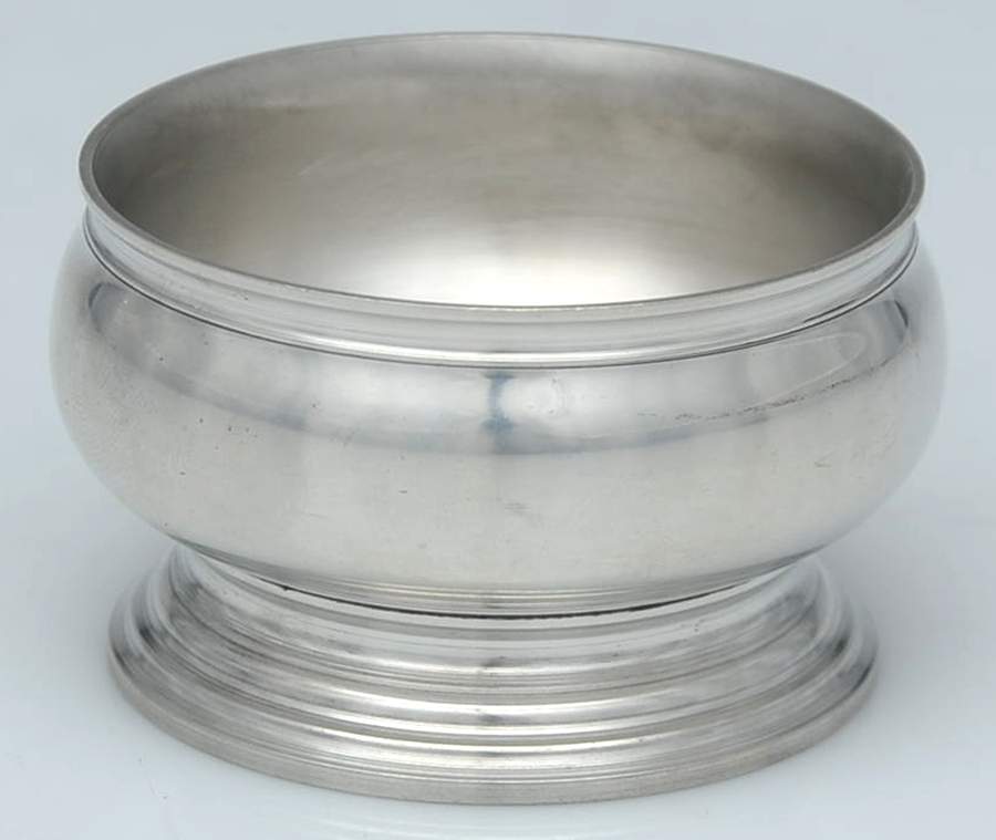 Williamsburg (Pewter, Hollowware) Open Salt Dish Individual by Kirk Stieff-1