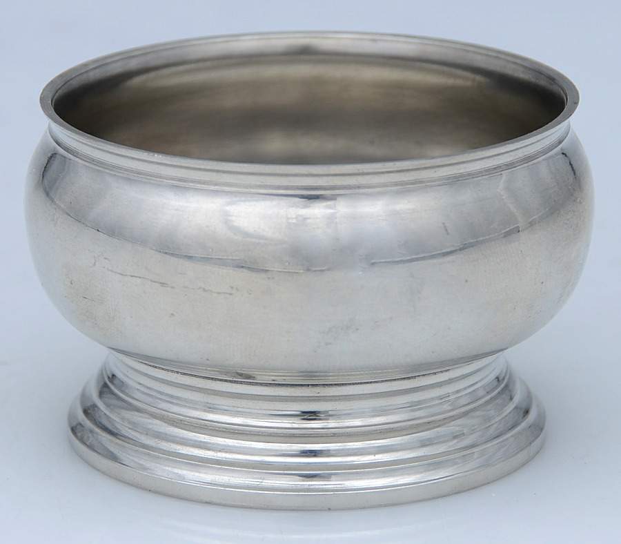Williamsburg (Pewter, Hollowware) Open Salt Dish Individual by Kirk Stieff-1
