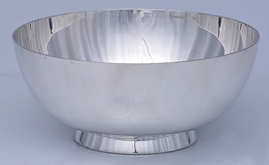Williamsburg (Silverplate, Hollowware) Silverplate Paul Revere Bowl by Kirk Stieff-1
