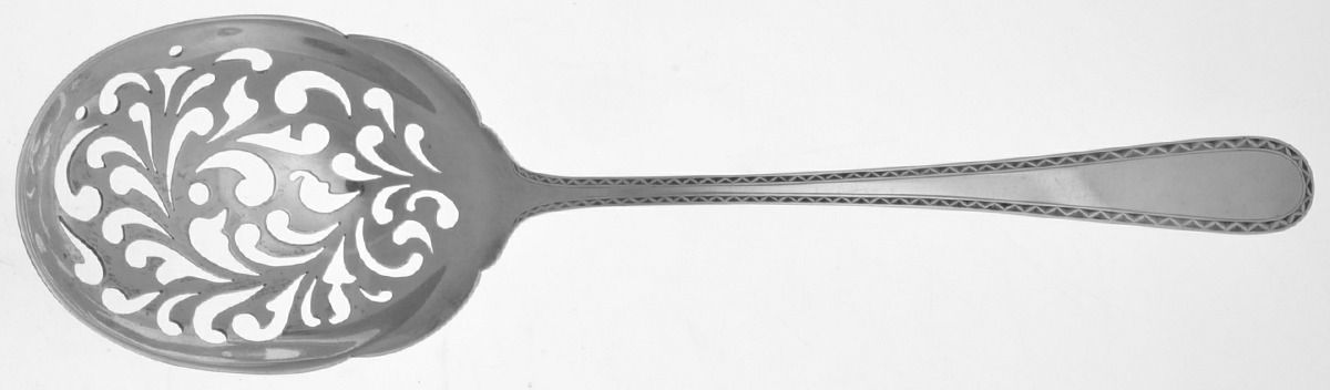 Winslow (Sterling, 1850) Large Pierced Pea Serving Spoon by Kirk Stieff-1