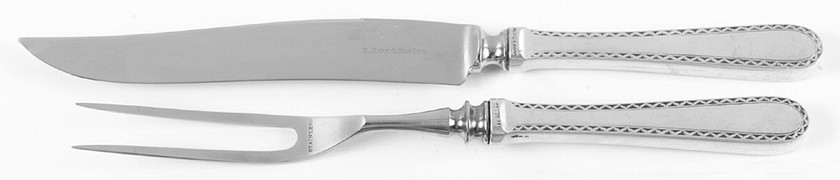 Winslow (Sterling, 1850) Small Stainless Blade 2-Piece Steak Carving Set by Kirk Stieff-1