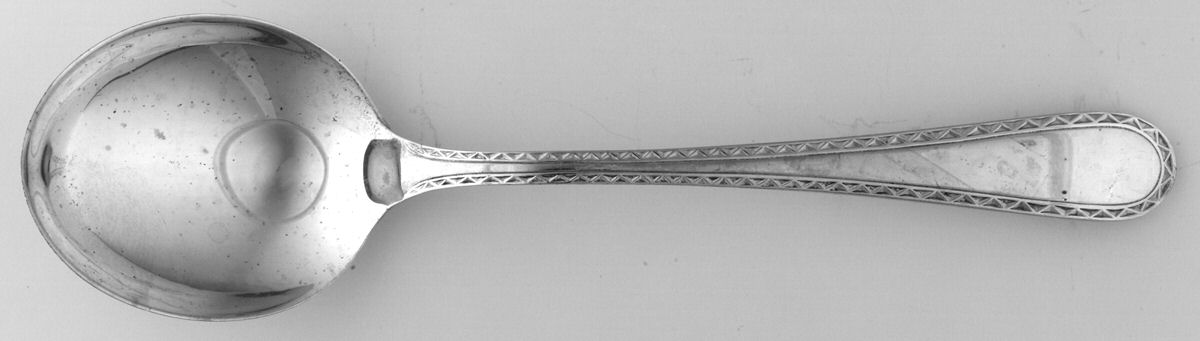Winslow (Sterling, 1850) Large Round Bowl Soup Spoon (Bouillon) by Kirk Stieff-1