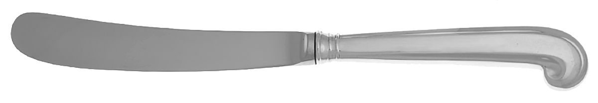 Williamsburg Queen Anne (Sterling, 1940) Hollow Pistol Handle Butter Spreader by Kirk Stieff-1