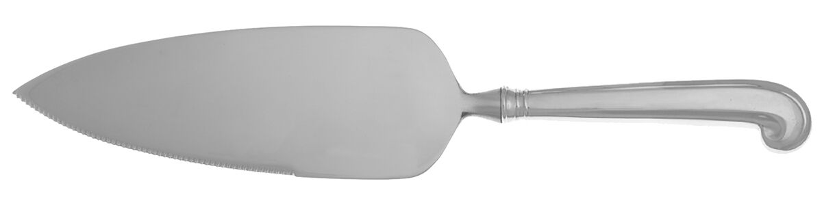 Williamsburg Queen Anne (Sterling, 1940) Pie Server with Serrated Stainless Blade HC by Kirk Stieff-1