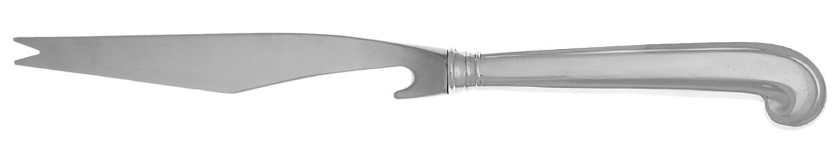 Williamsburg Queen Anne (Sterling, 1940) Bar Knife Serving with Stainless Blade HC by Kirk Stieff-1