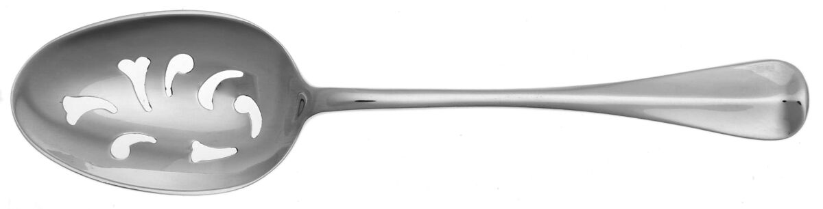 Williamsburg Queen Anne (Sterling, 1940) Pierced Tablespoon (Serving Spoon) HC by Kirk Stieff-1