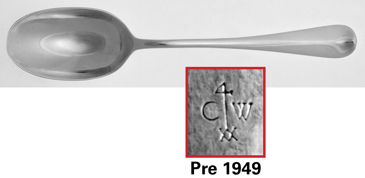 Williamsburg Queen Anne (Sterling, 1940) Spoon-Dessert/Oval Soup by Kirk Stieff-1