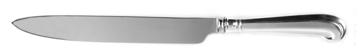 Williamsburg Queen Anne (Sterling, 1940) Large Stainless Blade Roast Carving Knife by Kirk Stieff-1