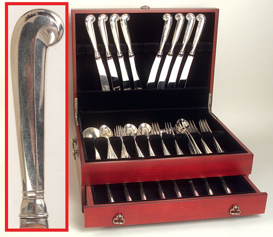 Williamsburg Queen Anne (Sterling, 1940) 69 Piece Set by Kirk Stieff-1