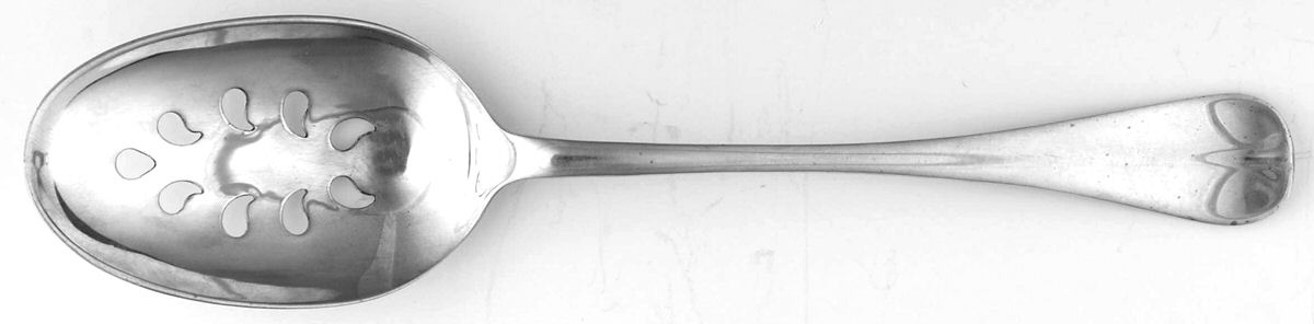Williamsburg Queen Anne (Sterling, 1940) Pierced Tablespoon (Serving Spoon) CM by Kirk Stieff-1