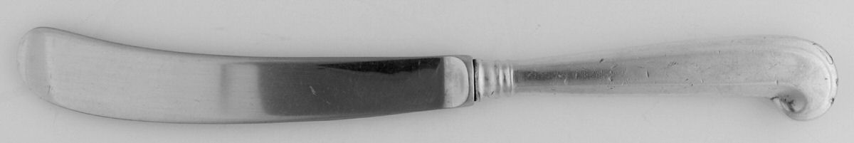 Williamsburg Queen Anne (Silverplate) Old French Hollow Pistol Knife by Kirk Stieff-1