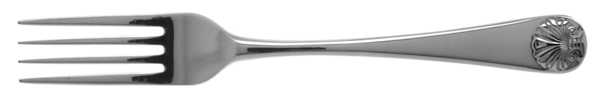 Williamsburg Royal Shell (Stainless) Fork by Kirk Stieff-1