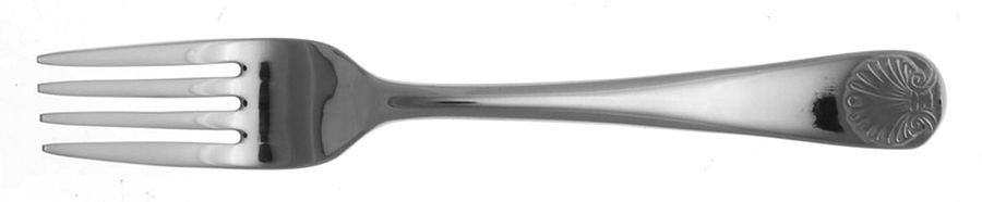 Williamsburg Royal Shell (Stainless) Baby Fork by Kirk Stieff-1