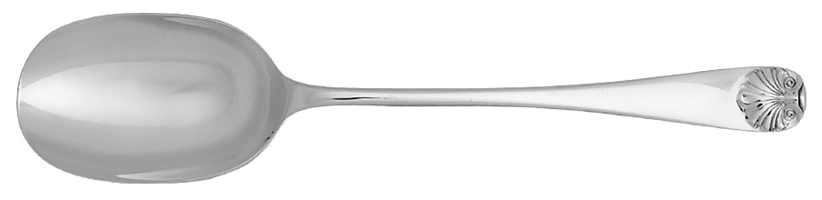Williamsburg Shell (Sterling, 1970) Round Bowl Soup Spoon (Cream Soup) HC by Kirk Stieff-1