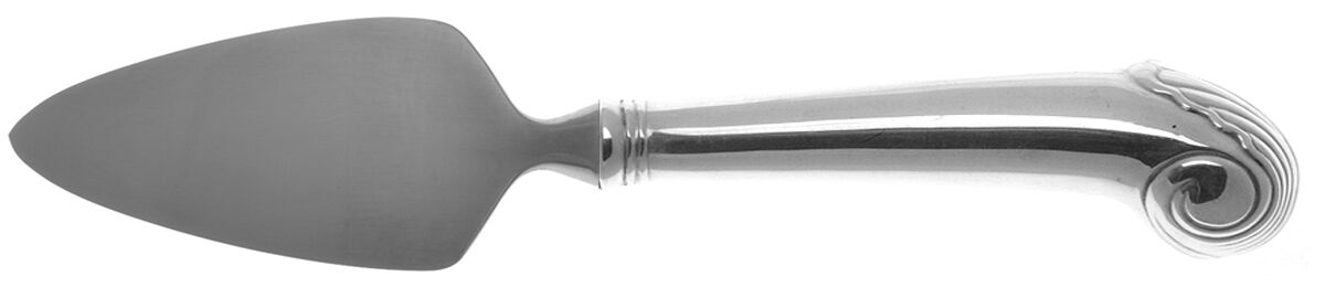 Williamsburg Shell (Sterling, 1970) Cheese Server with Stainless Blade HC by Kirk Stieff-1