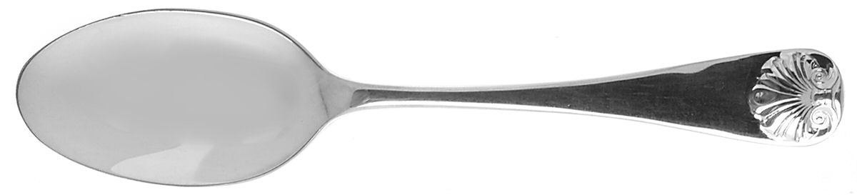 Williamsburg Shell (Sterling, 1970) Straight Handle Baby Spoon by Kirk Stieff-1