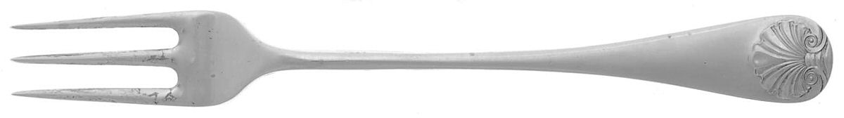 Williamsburg Shell (Sterling, 1970) Cocktail/Seafood Fork by Kirk Stieff-1