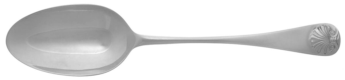 Williamsburg Shell (Sterling, 1970) Tablespoon (Serving Spoon) by Kirk Stieff-1