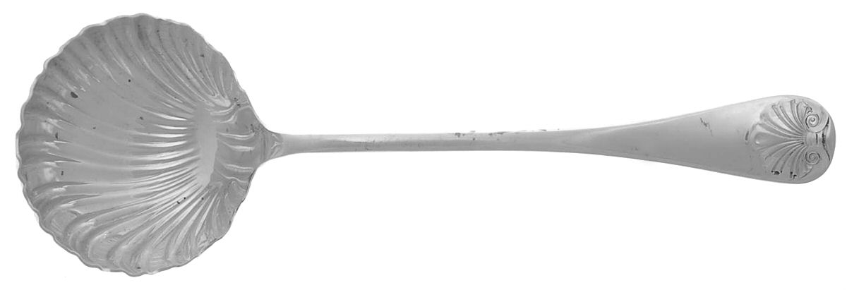 Williamsburg Shell (Sterling, 1970) Gravy Ladle with Shell Bowl by Kirk Stieff-1