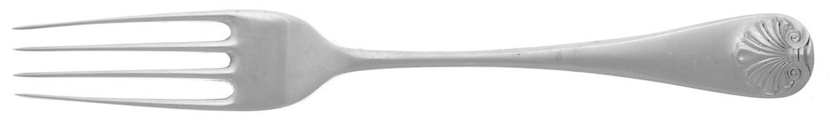 Williamsburg Shell (Sterling, 1970) Fork by Kirk Stieff-1