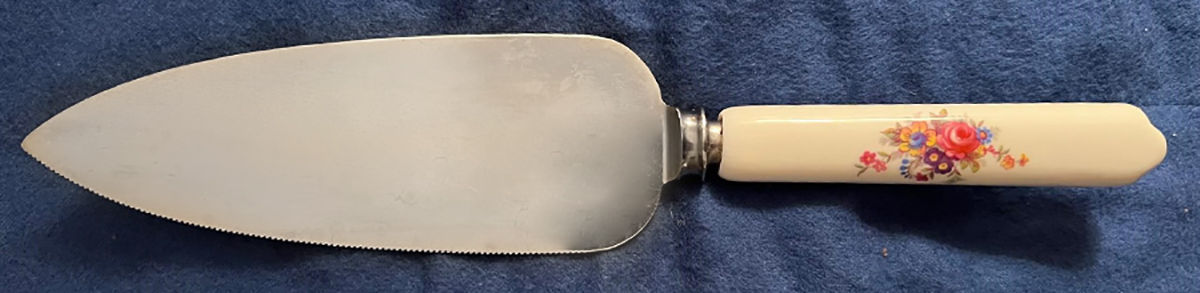 Chelsea Rose (Stainless) Pie & Cake Server with Stainless Blade by Kirk & Matz-1