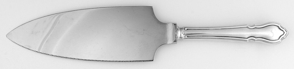 Dubarry (Silverplate) Pie & Cake Server with Stainless Blade by Kirk & Matz-1