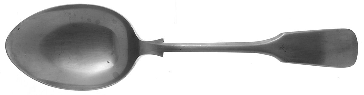 Fiddle Back (Stainless, Satin) Tablespoon (Serving Spoon) by Kirk & Matz-1