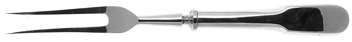 Fiddle Back (Stainless, Glsy) Large Stainless-Prong Roast Carving Fork by Kirk & Matz-1