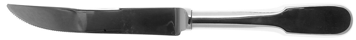 Fiddle Back (Stainless, Glsy) Individual Steak Knife Hollow Handle by Kirk & Matz-1