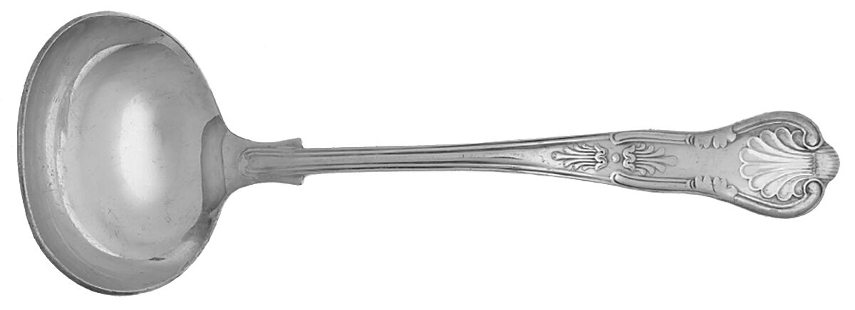 Kings (Silverplate) Solid Gravy Ladle by Kirk & Matz-1