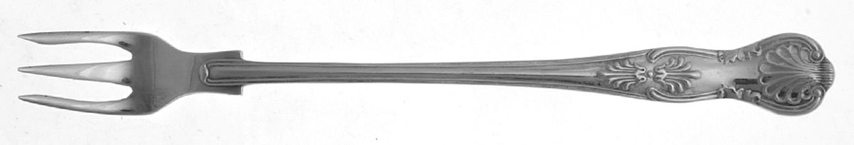 Kings (Silverplate) Cocktail/Seafood Fork by Kirk & Matz-1